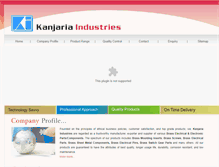 Tablet Screenshot of kanjariaindustries.com